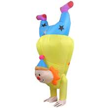 定制充气鲨鱼服装、广告充气吉祥物服装、卡通人物毛绒服装、派对服装 - 倒立小丑 - 查看 5