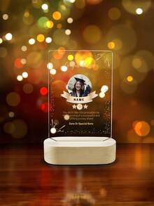 Customized Acrylic Trophy With Wooden Frame, Can Customize Photos And Text, 8 Styles, Designed Specifically For Thanking And Honoring Retired Employees, Transparent Sports Trophy, Appreciation Gift, Personalized Gift - Multicolor - View 4