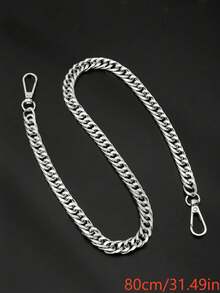 1pc Fashionable Minimalist Detachable Metal Strap Replacement Chain, Versatile Chain Suitable For Various Bag Types - Multicolor - View 12