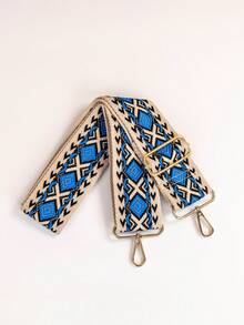 1.5 Inch Jacquard Embroidered Geometric Pattern Bag Strap Gifts For Women Gifts For Men