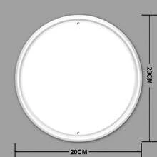 1pc 2D Flat Circle Logo Wall Art, Vintage Chicken & Egg Metal Theme, Bar Kitchen Cafe Sign, Perfect Gift For Friends, Suitable For Home Office Decor, Party Decor, Random Hole Positions - Multicolor - View 3