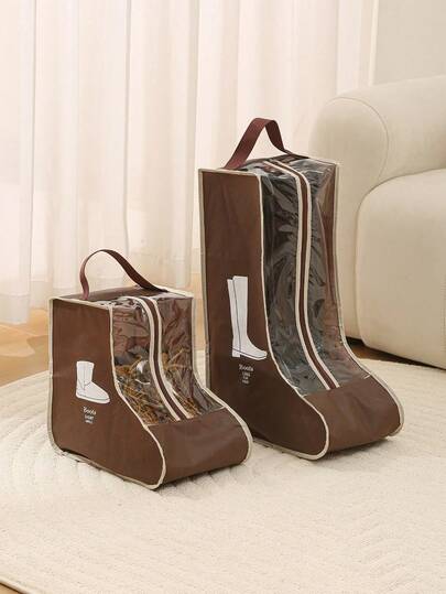 1 Piece Shoe Storage Organizer Dustproof Shoe Cover Shoe Cover Storage Bag Luggage Boots Shoe Cover Bag Elegant Shoes Storage Bag Travel Home Non Woven Boot Bag