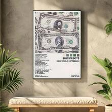 لوحة كانفاس لغلاف ألبوم "الاكتئاب في العالم الجديد" ل- "سويسايد " ، فن الحائط للغرفة والمعيشة وأكثر من ذلك ، فكرة هدية مثالية ، فن الحائط على كانفاس ، ملصقات للغرفة ، ديكور المنزل ، ديكور الغرفة الجمالي ، مستلزمات ديكور الغرفة. إطار اختياري ، ديكور الغرفة.