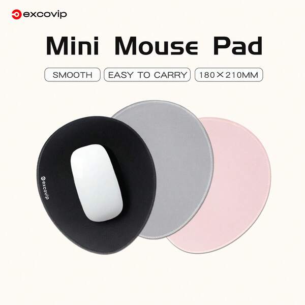 excovip 18x21cm Excovip Small Mouse Pad, Non-Slip Back, Smooth Surface, Easy To Carry, Multiple Colors Available