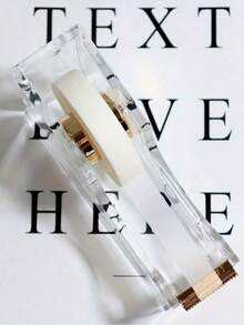 1pc Clear Acrylic Tape Dispenser Elegant Tape Cutter For Office School Home Use Durable And Lightweight Easy To Use With Any Tape Roll Perfect For Crafting Wrapping And Organization - Multicolor - View 1