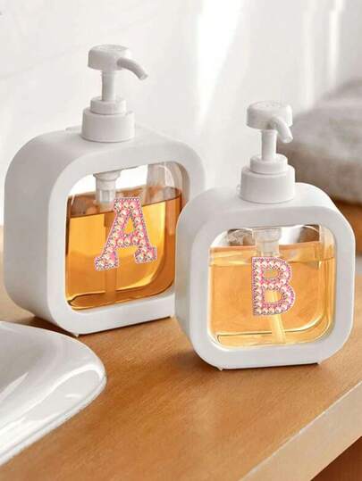 1pc Portable Minimalist Soap Dispenser, Multi-Functional Pump Style Shower Dispenser Bottle, Empty Bottle For Shampoo, Hand Wash, Body Wash, Soap Nuts Water, Foam Bath, Bathroom Storage, Refillable, White (300ml/500ml)