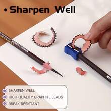 Marie's 12B/14B/16B Lápices de artista Marie, hechos con un núcleo de grafito de carbón negro denso, set de 12 lápices mate, suministros de arte profesionales adecuados para dibujar, pintar, colorear. Adecuado para estudiantes, entusiastas del arte, profesionales y artesanos.