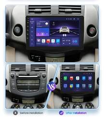 9 "7862 Android Auto radio de coche GPS estéreo para  RAV4 Rav 4 2006-2012 reproductor multimedia 4G 8Core Autoradio Carplay HeadUnit - W1-4G 8 núcleos-2G 32G - Ver 9