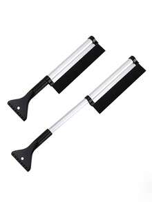 1 Stück Schneebesen und Eiskratzer für Autos im Wintereinsatz - Multifunktionales Schnee- und Eis-Entfernungswerkzeug mit Aluminium-Verlängerungsbürste und Eiskratzer - Schneeentfernung, Eisentfernung, Staubentfernung und Frostentfernung