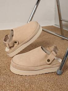 Chinelos Casuais Slip-On Femininos, Tira Ajustável, Palmilha Confortável, Adequado para Uso Interno e Externo, Chinelos Casuais