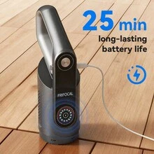 Rechargeable Cordless Handheld Vacuum Cleaner | 2-In-1 Vacuum Mop/ Self-Cleaning, 25mins Runtime –  3 Modes For Hardwood Floor/Rug Car, Cyclone Suction For Effective Dust Collection - Black - View 9
