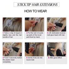 U Tip Hair Extensions  Real Human Hairs 100 Strands /2pack K Tip Real Remy Human Hair Extensions Nail Tips Keratin Fusion Hairs Extension For Women 10-24 Inch #60 - S60 - View 7