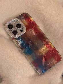 1个小众格子扎染手机壳，兼容 17、16 Pro Max、高端Retren 15、14、13，创意防摔手机壳 - 彩色 - 查看 3