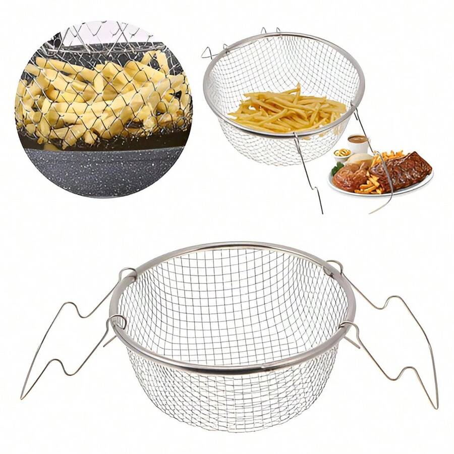 Round Frying Basket With Metal Handle - 22公分 - 查看 1
