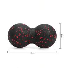 1 个花生按摩球，用于缓解疲劳和紧张 - 双长柄球，用于触发点疗法、深层肌肉放松和指压按摩、筋膜按摩球、高密度轻量级运动、肌肉放松、瑜伽、健身器材、运动器材、普拉提器材、瑜伽配件、家庭健身房配件 - 均碼 - 查看 13