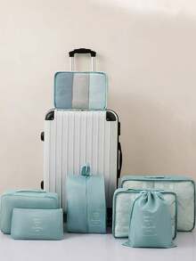 7件套旅行收纳套装 - 防水打包袋 便携式行李袋 衣物收纳袋 旅行整理袋 简约涤纶行李整理袋 旅行必备抽绳旅行袋 多件套旅行整理袋 男女通用 卧室宿舍 搬家 多种尺寸 大容量旅行袋 防水便携式整理袋 可收纳衣物裤子鞋子袜子行李 波西米亚风格 - 彩色 - 查看 3