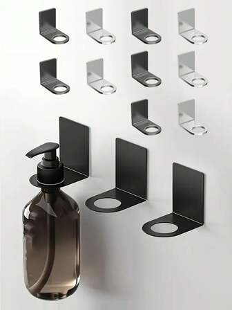 Svart stansfritt förvaringsställ i rostfritt stål, Väggmonterat, Utrymmesbesparande, Stålningsfritt Duschgel Hängställ Handtvålställ Schampo Disktvål Space Aluminium Vägghängande Flaskställ Väggförvaringsställ, Perfekta badrumstillbehör, Lämplig för kök, badrum, Hotell, ett måste-ha-verktyg för hemmet.