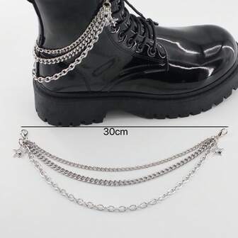 2 件时尚简约水钻五角星多层可拆卸装饰链