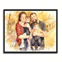 Presente personalizado com efeito aquarela para seu animal de estimação e dono | Retrato memorial para animais de estimação | Retrato personalizado de cachorro em aquarela | Retrato personalizado de cachorro | Pintura personalizada de cachorro, Retrato personalizado de gato, Retrato personalizado, Foto de família personalizada, Foto de casal personalizada, Foto de membro da família personalizada, Foto de amigo personalizada, Presente personalizado (tela sem moldura), Orientação horizontal e vertical, Calendário de feriados - Multicolorido - Ver 9