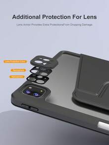 适用于第 11 代 iPad (A16) 2025、10.9 英寸第 10 代、Air 11/13 英寸、M2/M3 2024、Pro 11/13 英寸、M4 2024、Air 4、第 5 代 10.9 英寸、第 5/6 代 9.7 英寸、第 7/8/9 代 10.2 英寸、Pro 11/12.9 英寸的 360° 旋转保护壳，采用 PMMA 和 PU 皮革材质，黑色。 - 黑色 - 查看 4