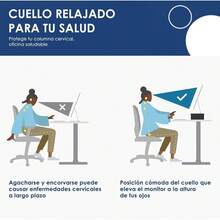 Soportes de Monitor de Computadora, Soporte Elevador para Monitor 2 Niveles con Cajones y Organizador de Cables, Soporte para Monitor Sostiene Hasta 20KG para Monitores Computadora Portátiles - 1 - Ver 4