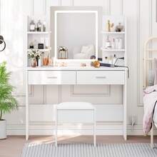 Vanities & Vanity Benches - White - View 2