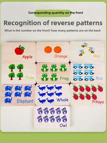 Kids Math Calculation Stick Toy, Montessori Sensory Training Color Matching Board Toddler Logical Educational Tool