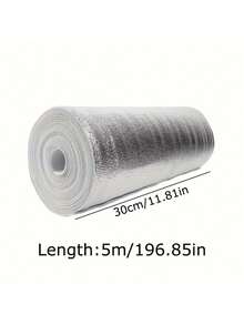 1Roll Aluminum Pearl Foam Insulation Roll - Reflective, Cold-Insulating Film For Food Delivery, Keeping Fresh And Cold For Fruits And Snacks, Cold Insulation Roll|Reflective Insulation|Durable Insulation Roll, Insulation Rolls