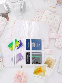 Quilted Passport Cover With 6 Card Holder Multi Functional Passport Holder Travel Passport Cover Travel Creative Airplane Passport Holder ,Car Registration And Insurance Holder, Auto Truck Document Wallet Portable Travel Bag Certificate Bag Ticket Storage Bag Travel Wallet For Airport Essentials, Travel Must Haves Gifts - Multicolor - View 8