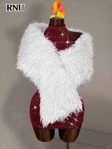 RNU Đầm ôm sát gợi cảm, hở lưng, màu đỏ tía đính sequin, co giãn, thích hợp cho hẹn hò, tiệc hóa trang, hộp đêm, dạo phố, ngày Valentine, sinh nhật năm mới, mùa xuân/hè/thu/đông. - Màu Đỏ Sâu - Xem 4