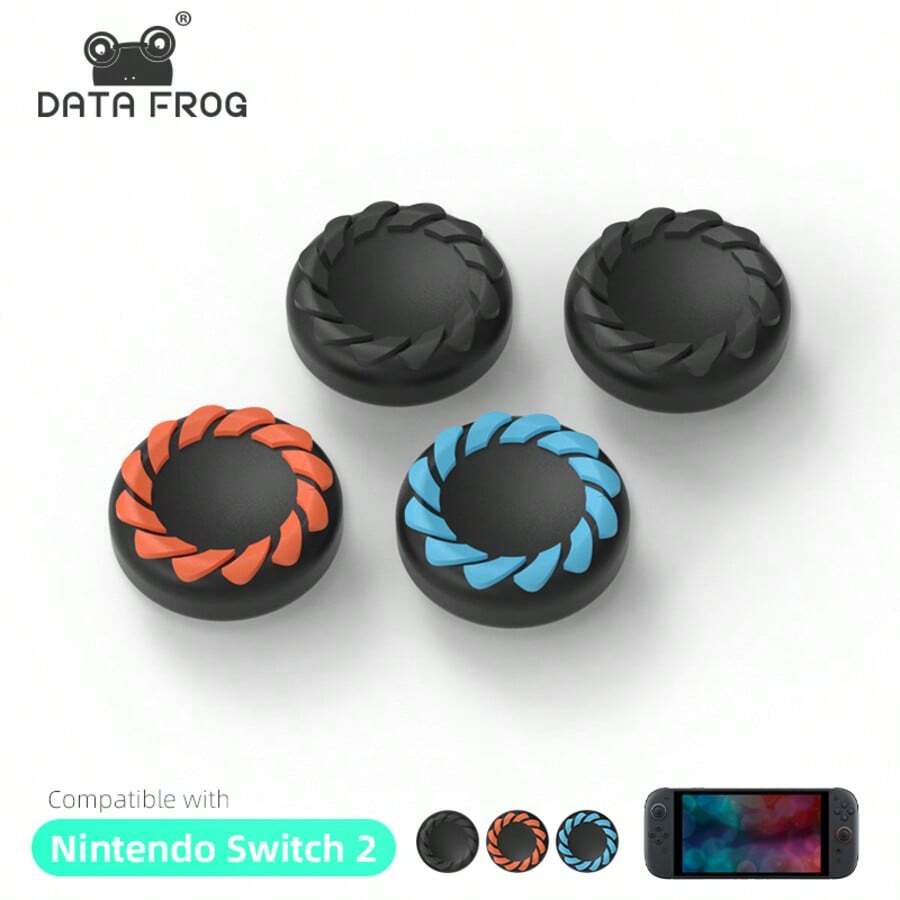 DATA FROG 适用于 Switch Joy Con 2 配件适用于 Switch 2 控制器摇杆盖操纵杆适用于 SteamDeck Thumbskin - 款式 - 查看 1