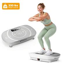 MERACH Máquina de ejercicios con placa vibratoria, equipo de entrenamiento de Body completo para mujeres, con Bluetooth y pedal de silicona, placa vibratoria con modo automático, plataforma de fitness vibratoria para el hogar - Tipo de Enchufe A USA (110-127V) - Ver 11