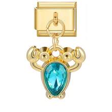 1/5/10/20/30/50 Stücke zufällig gemischte goldfarbene modulare Anhänger, Mond- & Tulpen-Anhänger, abnehmbare Armband-Charm-Accessoires - Verschiedenfarbig - Übersicht 5