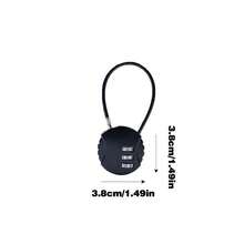 Candado de combinación para casilleros de gimnasio, candado antirrobo, candado mini para equipaje y mochila, candado para cajón pequeño de dormitorio estudiantil. Proteja sus pertenencias con este candado compacto de combinación de 3 dígitos, ideal para viajar.