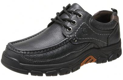 CAMEL CROWN Men's Casual Shoes, Loafers, Comfortable Walking Shoes, Oxford Shoes, Suitable For Work, Formal Wear, Travel - Lace-Up