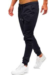 SHENDY Vendy Men's Comfortable Jogger Pants With Pocket And Drawstring - Khaki - View 2
