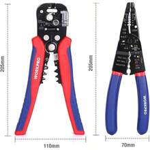 WORKPRO Wire Stripper Set 8" Multi-Tool Stripper 8" Self-Adjusting Wire Stripper - mặc định - Xem 3