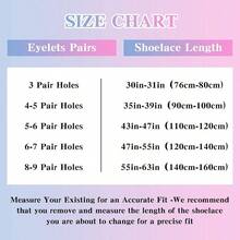 3 Pairs Black Shoe Laces Sneakers, Flat Black Shoelaces Sneakers, 516 Wide 120cm Shoe Strings Athletic Shoes Sneaker Running Shoestrings Women Men - Initial - View 6