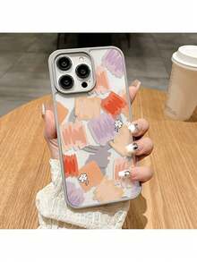 Funda magnética para teléfono con macarrón pintado artísticamente con graffiti, adecuada para iPhone 16 Pro 15 Plus 14 Pro Max, compatible con carga inalámbrica para teléfonos Apple, para iPhone 11 12 Pro 13 Pro para hombres, simple, protectora Xs, funda protectora Xsmax - Marfil - Ver 1