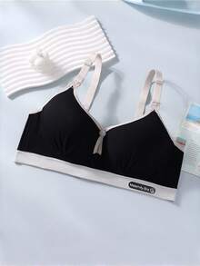 2 件孕妇哺乳文胸，无钢圈前开合，支撑透气，产后 - 彩色 - 查看 3