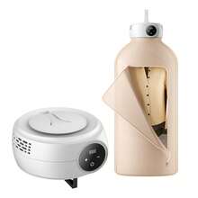 Secadora de ropa portátil  , secadora de ropa con bolsa para secadora, calefacción PTC y pantalla LED, mini secadora plegable con temporizador de 5 horas para apartamentos, dormitorios, casas rodantes u hoteles, 600 W, beige - Tipo de Enchufe B USA (110-127V) - Ver 8