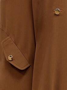 Women's Solid Color Casual Front Button Closure Daily Dress, All Season