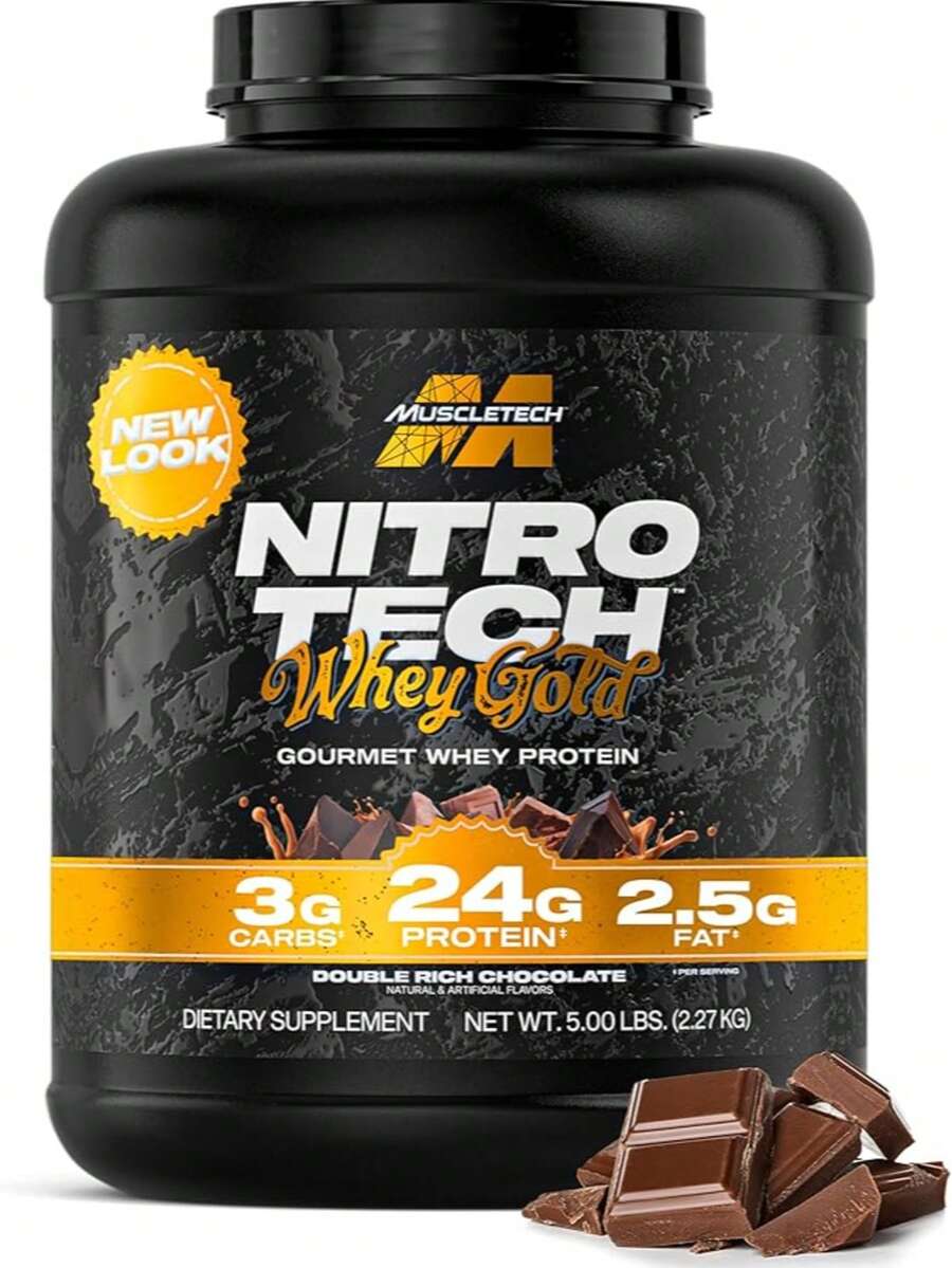 MuscleMeds PROTEINA NITROTECH WHEY GOLD 100% - DOUBLE RICH CHOCOLATE - Ver 1