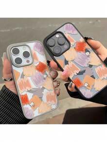 Funda magnética para teléfono con macarrón pintado artísticamente con graffiti, adecuada para iPhone 16 Pro 15 Plus 14 Pro Max, compatible con carga inalámbrica para teléfonos Apple, para iPhone 11 12 Pro 13 Pro para hombres, simple, protectora Xs, funda protectora Xsmax - Marfil - Ver 4