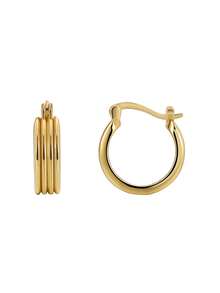 Charm-In Thick Earrings, Teardrop-Shaped Earrings, 18K Gold Plated Earrings - Hypoallergenic And Fade-Resistant Earrings. Jewelry Gift, Suitable For Giving To Girlfriend, Mother Or Wife.