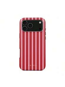 Strawberry Jam BURGA  Case |   Pink Gingham With Cute Strawberry Case For  17 16 15 14 13 12 11 Pro Max |   High Quality |   Teenage Girl GiftSuitable For  17 Air - 白色1 - 查看 2