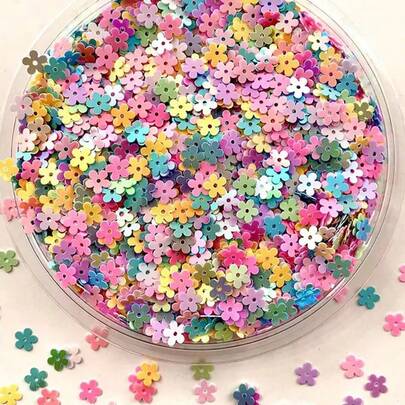 20g, 7mm/9mm Assorted Colors For Heart, Flower Sequins For Crafts - Multicolor PVC Confetti - For DIY New Year Valentine's Day Gift, Clothing, Glass, Vase, Phone Case, Wedding Dress, Dance Costumes - Ideal For Crafting Enthusiasts & DIY Lovers - Perfect Gift For Birthday & Holidays