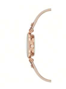 Anne Klein Đồng hồ nữ kim thạch anh, dây da, 10/9442 - Hồng - Xem 7