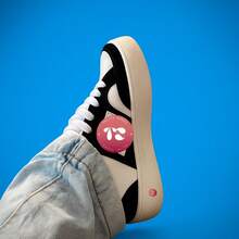 Women's Basic Casual Sneakers With Comfortable High Sole - 黑色 白色 新品 - 查看 5