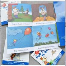 Lachilly 12Book/Set Phonics Fun!: Includes 12 Mini-Books Featuring Short And Long Vowel Sounds Paperback, Children Bedtime English Reading Book,I Can Read Phonics Pocket Book